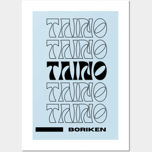 Taino Retro Font Posters and Art